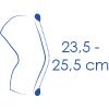 Altura 23,5 a 25,5 cm