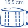 Altura 15,5 cm