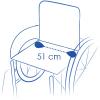 Asiento 51 cm.