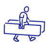 Trabajador de pie